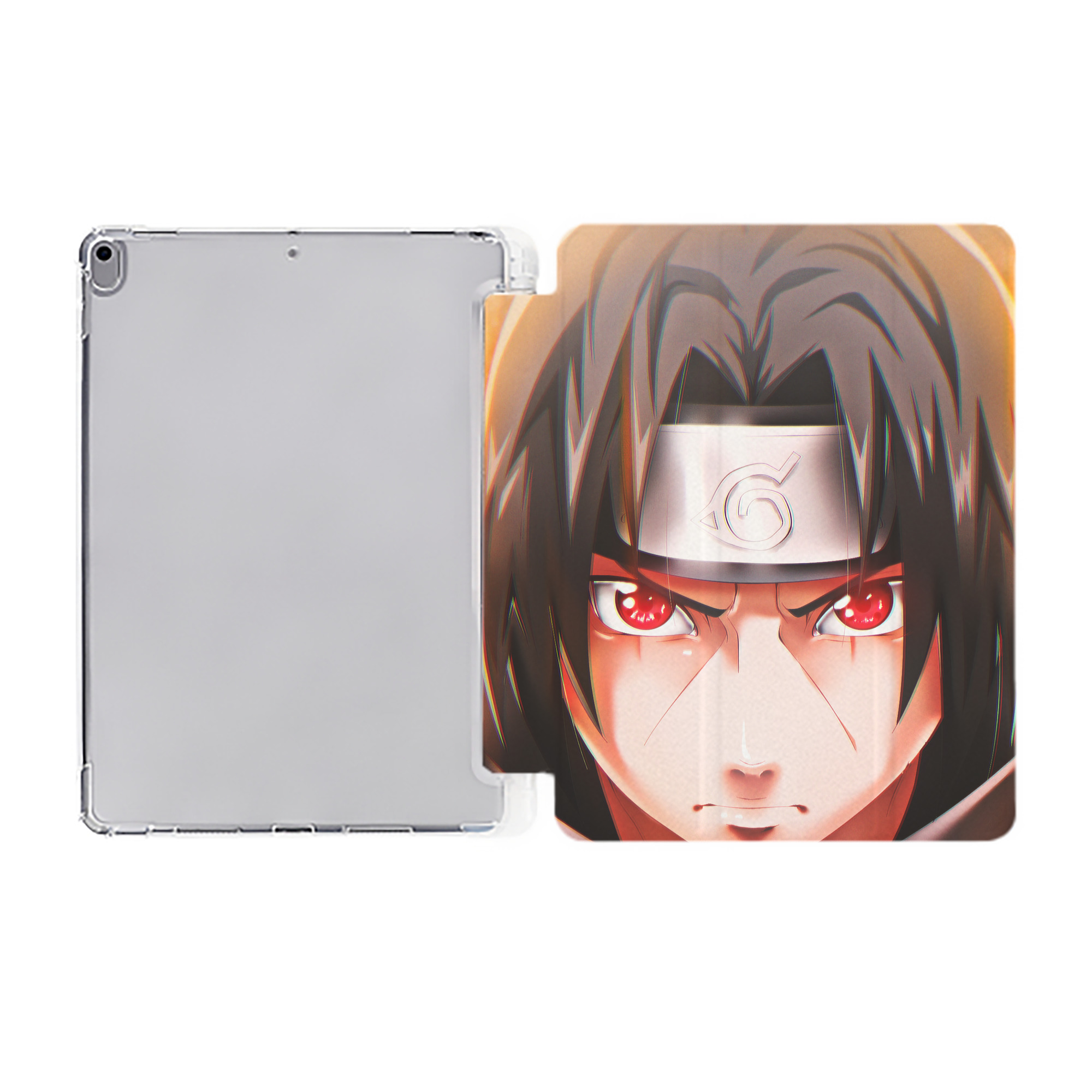 （画像用） NARUTO -ナルト- NARUTO -ナルト- 疾風伝 IPad ケース ペン収納付き 三つ折りスタンド PUレザー×シリコン 対応機種9.5/10.5/10.9インチ